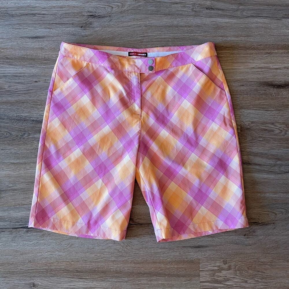Grand Slam Pink and Orange Golf Shorts Size 14